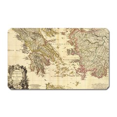 Map Of Greece Archipelago Magnet (rectangular) by B30l