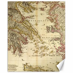 Map Of Greece Archipelago Canvas 16  X 20  by B30l