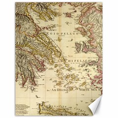 Map Of Greece Archipelago Canvas 18  X 24  by B30l