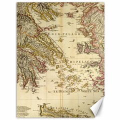 Map Of Greece Archipelago Canvas 36  X 48  by B30l