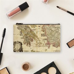 Map Of Greece Archipelago Cosmetic Bag (small) by B30l