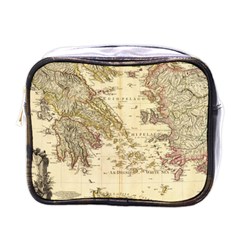 Map Of Greece Archipelago Mini Toiletries Bag (one Side) by B30l