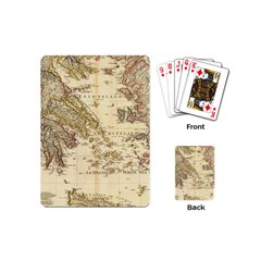 Map Of Greece Archipelago Playing Cards Single Design (mini)