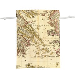 Map Of Greece Archipelago Lightweight Drawstring Pouch (xl) by B30l