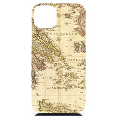 Map Of Greece Archipelago Iphone 14 Plus Black Uv Print Case