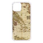 Map Of Greece Archipelago iPhone 14 TPU UV Print Case Front