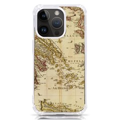 Map Of Greece Archipelago Iphone 14 Pro Tpu Uv Print Case