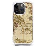 Map Of Greece Archipelago iPhone 14 Pro TPU UV Print Case Front