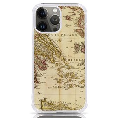 Map Of Greece Archipelago Iphone 13 Pro Max Tpu Uv Print Case by B30l