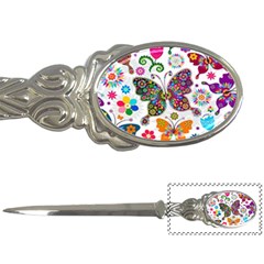 Butterflies Abstract Colorful Floral Flowers Vector Letter Opener by B30l