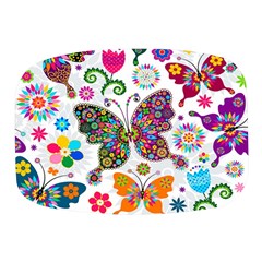 Butterflies Abstract Colorful Floral Flowers Vector Mini Square Pill Box by B30l