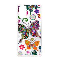 Butterflies Abstract Colorful Floral Flowers Vector Samsung Galaxy Note 20 Tpu Uv Case by B30l