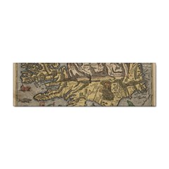 Iceland Cartography Map Renaissance Sticker (bumper) by B30l