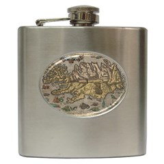 Iceland Cartography Map Renaissance Hip Flask (6 Oz)