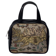 Iceland Cartography Map Renaissance Classic Handbag (one Side) by B30l