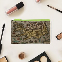 Iceland Cartography Map Renaissance Cosmetic Bag (xs) by B30l