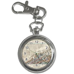 Mountain View Mountain Top Infographics Map Key Chain Watches by B30l