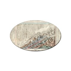 Mountain View Mountain Top Infographics Map Sticker (oval) by B30l