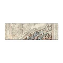 Mountain View Mountain Top Infographics Map Sticker (bumper)