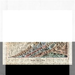 Mountain View Mountain Top Infographics Map Rectangular Jigsaw Puzzl by B30l