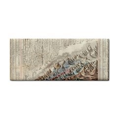 Mountain View Mountain Top Infographics Map Hand Towel