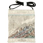 Mountain View Mountain Top Infographics Map Shoulder Sling Bag Front