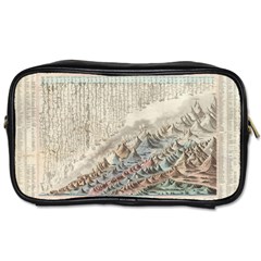 Mountain View Mountain Top Infographics Map Toiletries Bag (one Side)