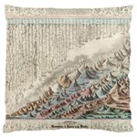 Mountain View Mountain Top Infographics Map Large Cushion Case (Two Sides) Front