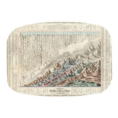 Mountain View Mountain Top Infographics Map Mini Square Pill Box by B30l