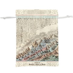 Mountain View Mountain Top Infographics Map Lightweight Drawstring Pouch (xl) by B30l