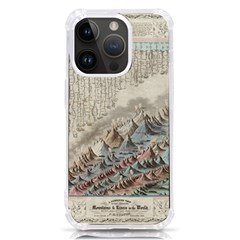 Mountain View Mountain Top Infographics Map Iphone 14 Pro Tpu Uv Print Case