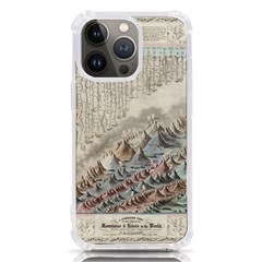 Mountain View Mountain Top Infographics Map Iphone 13 Pro Tpu Uv Print Case by B30l