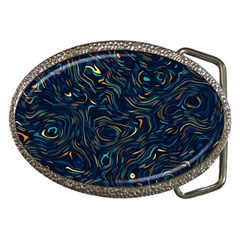 Colorful Abstract Pattern Creative Colorful Line Linear Background Belt Buckles by B30l