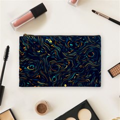 Colorful Abstract Pattern Creative Colorful Line Linear Background Cosmetic Bag (medium) by B30l