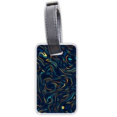 Colorful Abstract Pattern Creative Colorful Line Linear Background Luggage Tag (one Side) by B30l