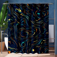 Colorful Abstract Pattern Creative Colorful Line Linear Background Shower Curtain 60  X 72  (medium)  by B30l