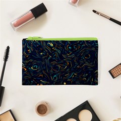 Colorful Abstract Pattern Creative Colorful Line Linear Background Cosmetic Bag (xs) by B30l