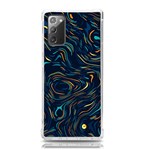 Colorful Abstract Pattern Creative Colorful Line Linear Background Samsung Galaxy Note 20 TPU UV Case Front