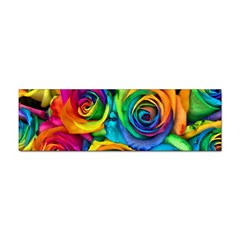 Colorful Roses Bouquet Rainbow Sticker Bumper (100 Pack) by B30l