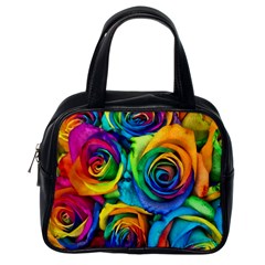 Colorful Roses Bouquet Rainbow Classic Handbag (one Side) by B30l