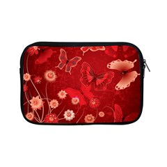 Four Red Butterflies With Flower Illustration Butterfly Flowers Apple Ipad Mini Zipper Cases by B30l