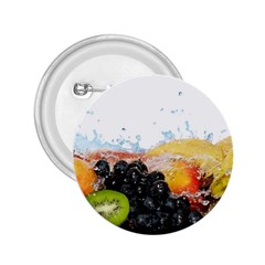 Variety Of Fruit Water Berry Food Splash Kiwi Grape 2 25  Buttons by B30l