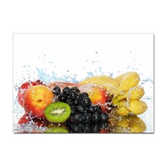 Variety Of Fruit Water Berry Food Splash Kiwi Grape Sticker A4 (10 Pack) by B30l