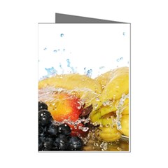 Variety Of Fruit Water Berry Food Splash Kiwi Grape Mini Greeting Cards (pkg Of 8)