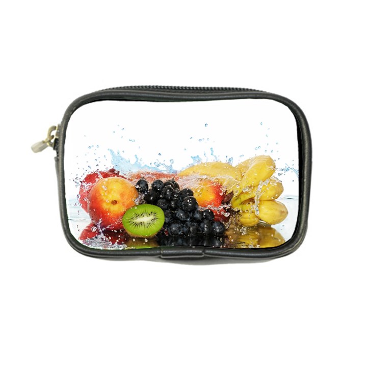 Variety Of Fruit Water Berry Food Splash Kiwi Grape Coin Purse