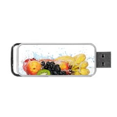 Variety Of Fruit Water Berry Food Splash Kiwi Grape Portable Usb Flash (one Side) by B30l