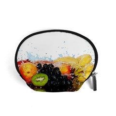 Variety Of Fruit Water Berry Food Splash Kiwi Grape Accessory Pouch (small) by B30l