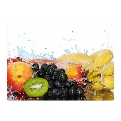 Variety Of Fruit Water Berry Food Splash Kiwi Grape Two Sides Premium Plush Fleece Blanket (mini) by B30l