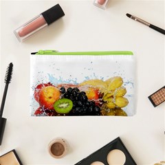 Variety Of Fruit Water Berry Food Splash Kiwi Grape Cosmetic Bag (xs) by B30l