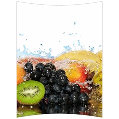 Variety Of Fruit Water Berry Food Splash Kiwi Grape Back Support Cushion by B30l